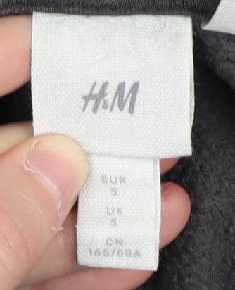 H&M Womens S Black Coca-Cola Pullover Logo Hoodie