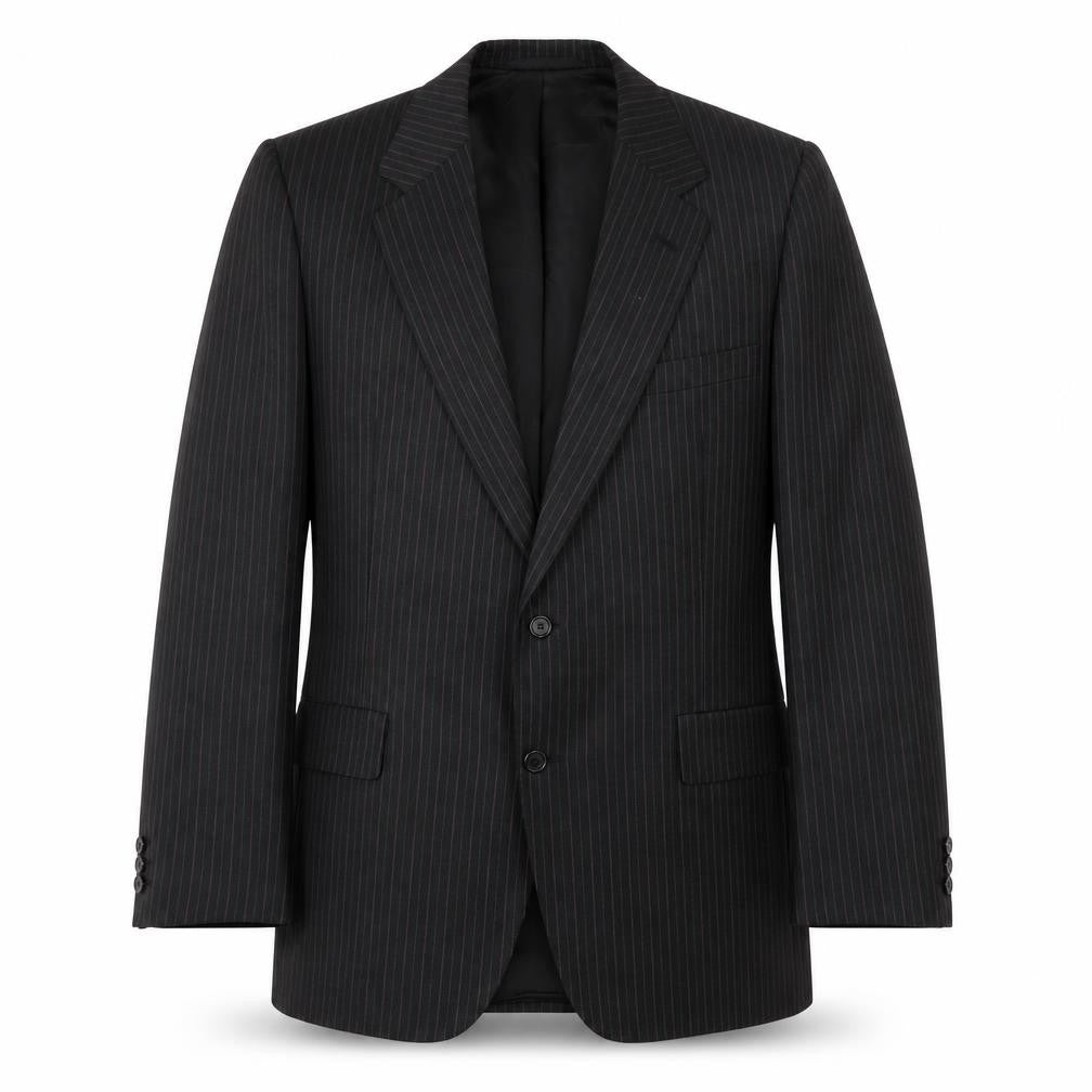 Austin Reed Men's Black 42 Regular Fit Stripe Suit Jacket