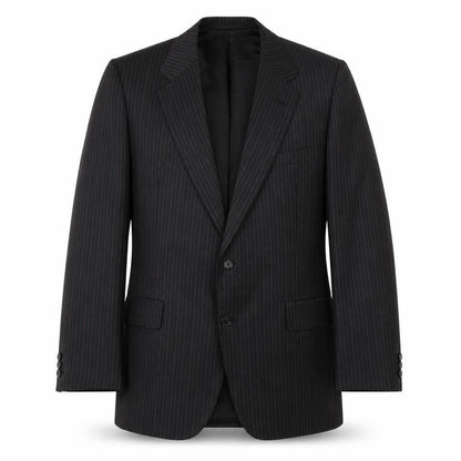 Austin Reed Men's Black 42 Regular Fit Stripe Suit Jacket