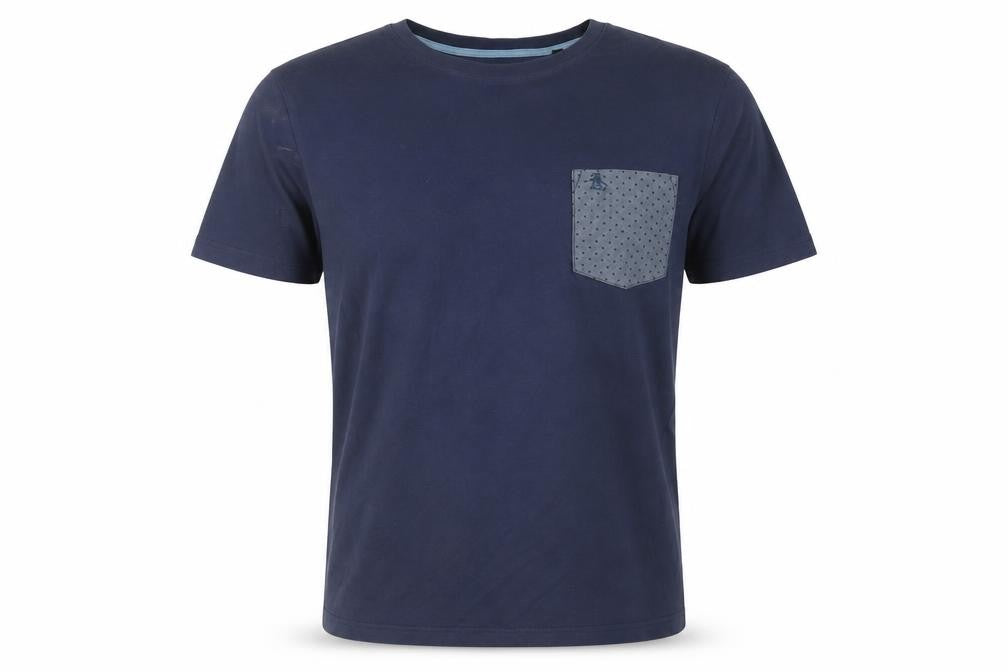 Original Penguin Men’s Blue Crew Neck T-Shirt Large
