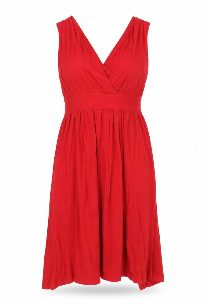 DKNY Women's Red Sleeveless Dress L