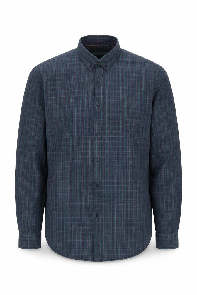 Angelo Litrico Men's Blue Check Shirt XL