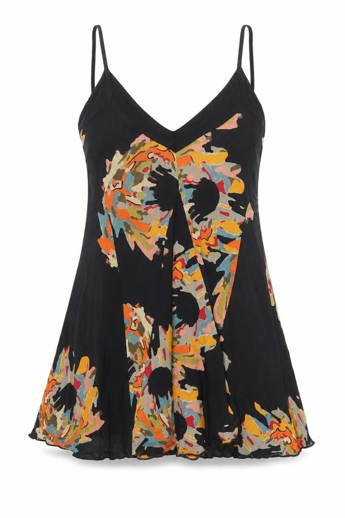 French Connection Women's Black Floral Camisole, Size S
