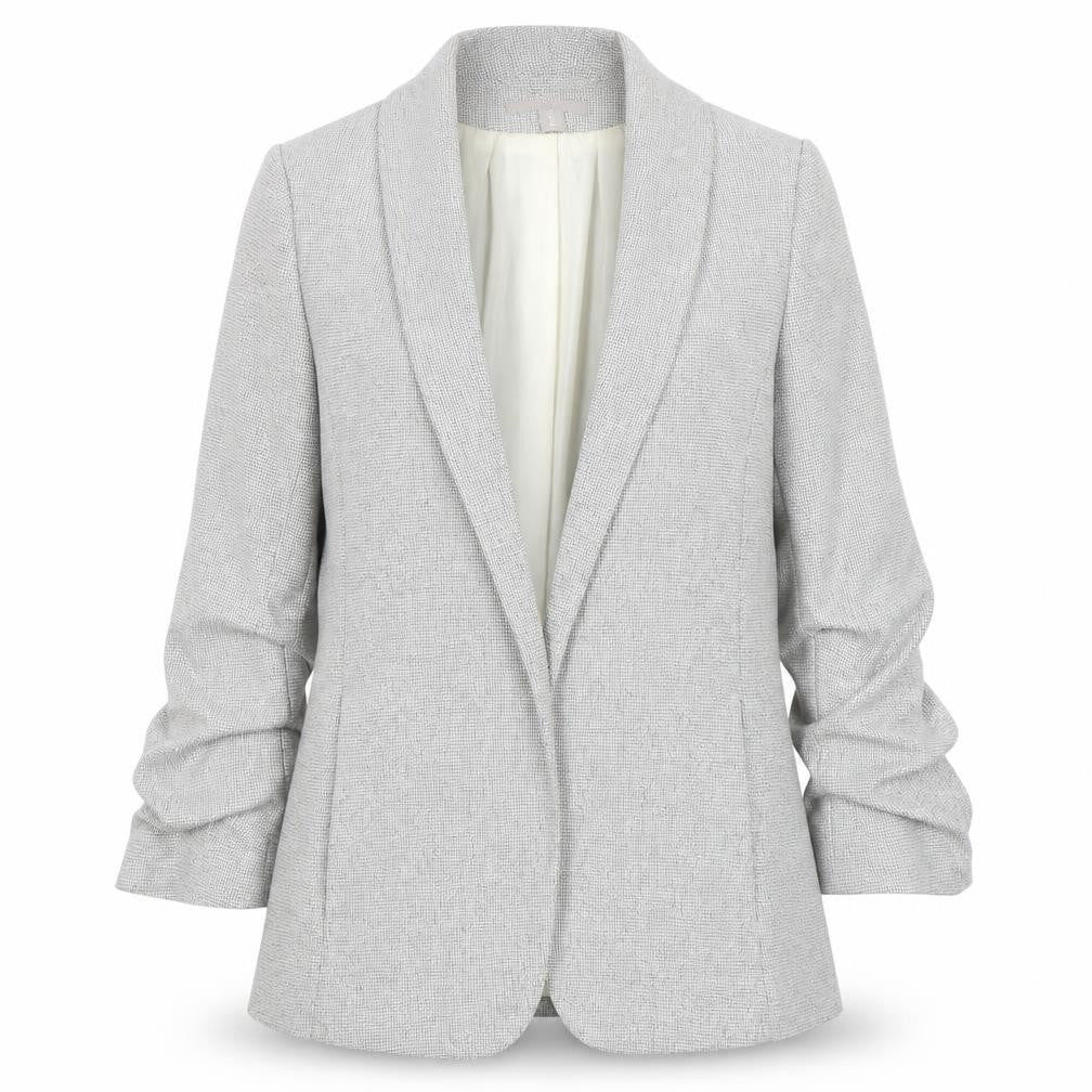 H&M Women's Grey Blazer, Size 10, Stylish Workwear