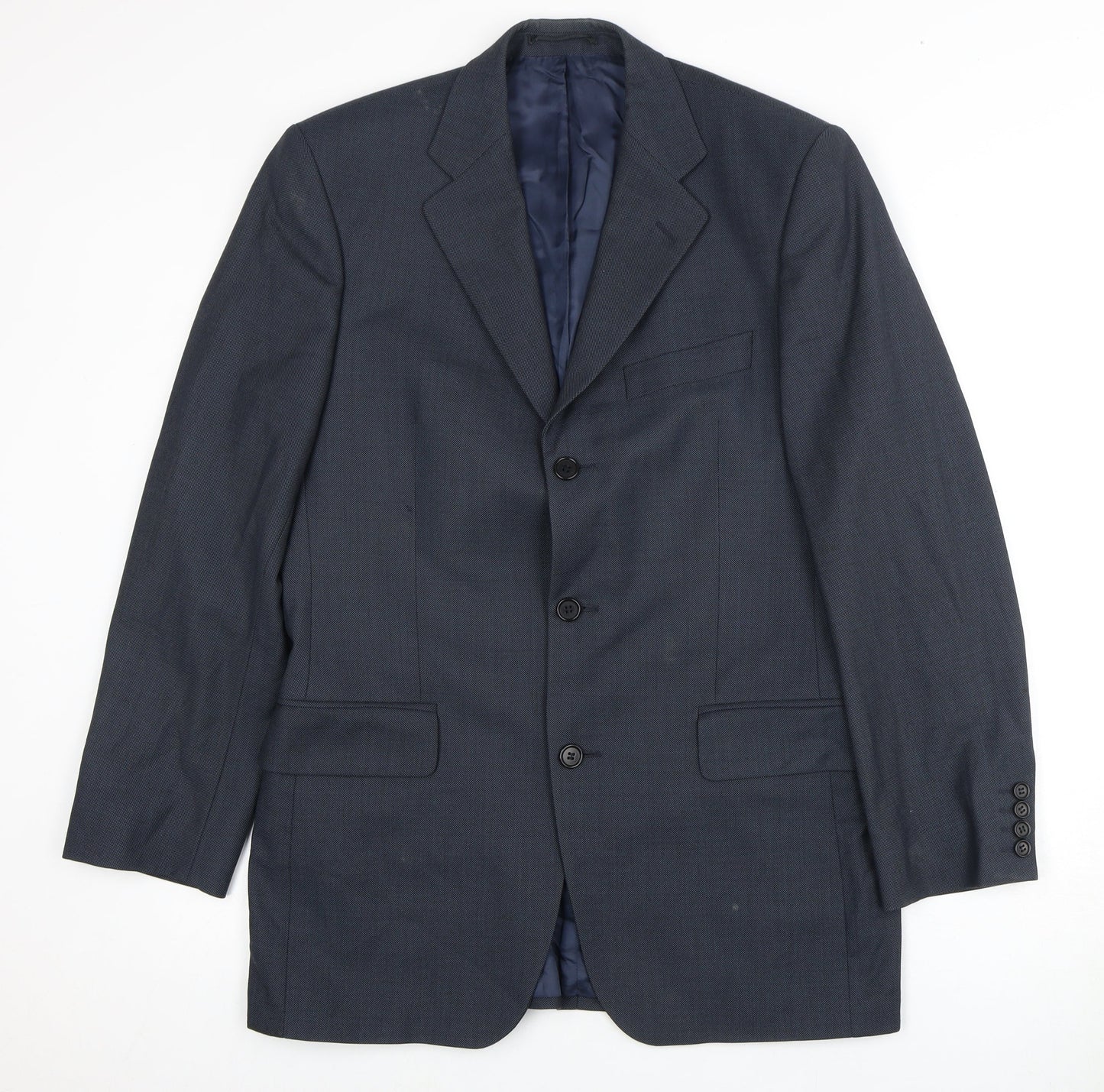 Magee Men's Blue Wool Suit Jacket 38 Regular