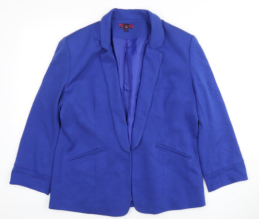 Missi London Women's Blue Blazer Size 14