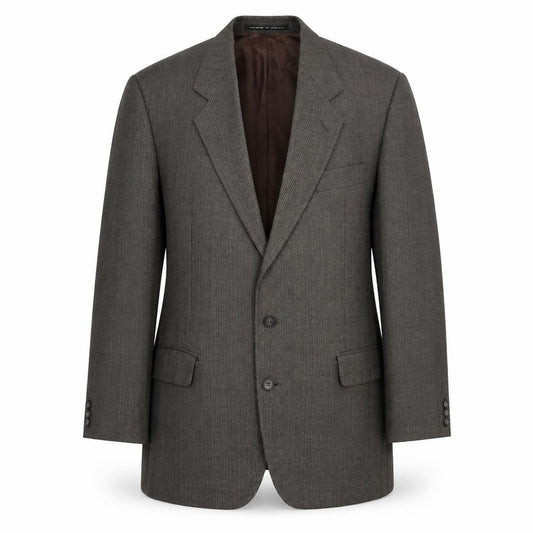 The Label Men's Brown Blazer, 42 Regular, Single-Breasted