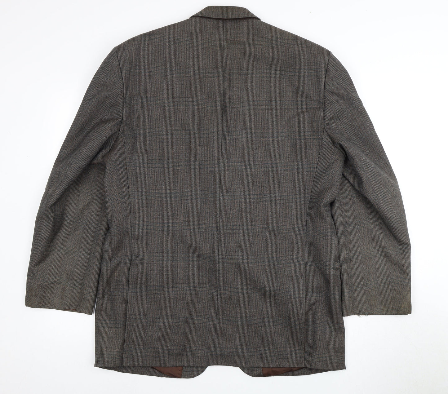 The Label Men's Brown Blazer, 42 Regular, Single-Breasted