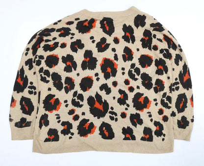 Next Women's Multicoloured Animal Print Jumper, Size L