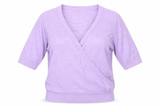 Marks and Spencer Women's Purple Wrap Blouse, Size S