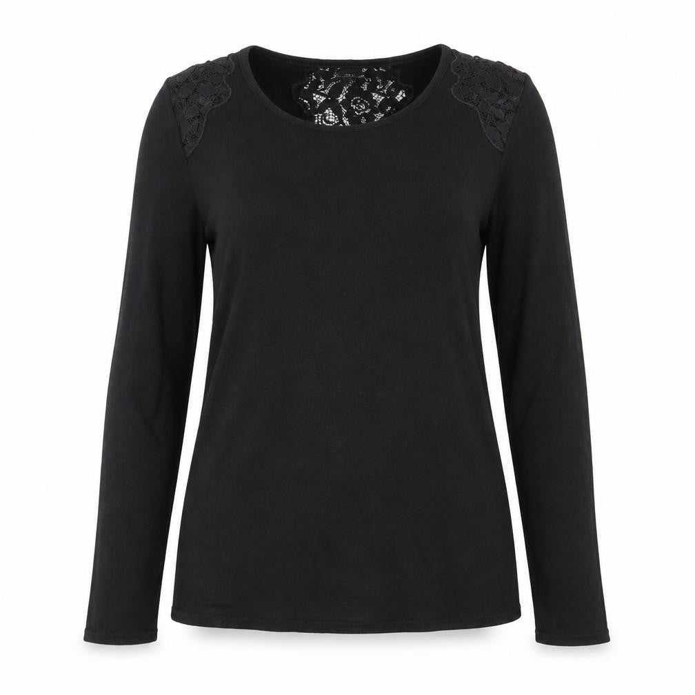 Monsoon Women's Black Lace Knit Jumper Size 12