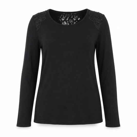 Monsoon Women's Black Lace Knit Jumper Size 12