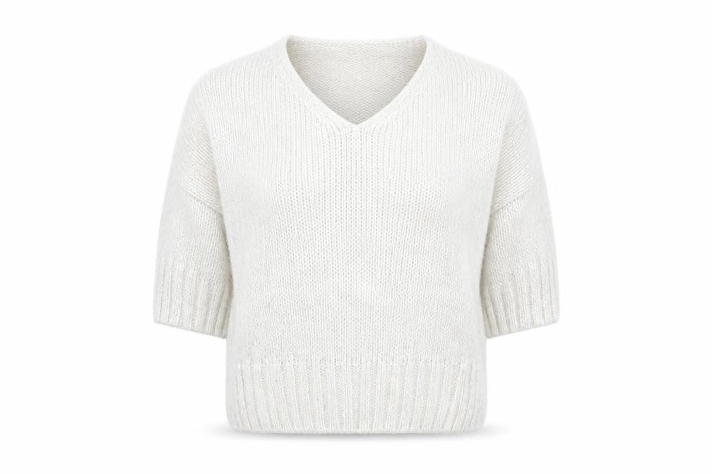 Alessia Pacini Women's Ivory Knit Pullover Jumper S