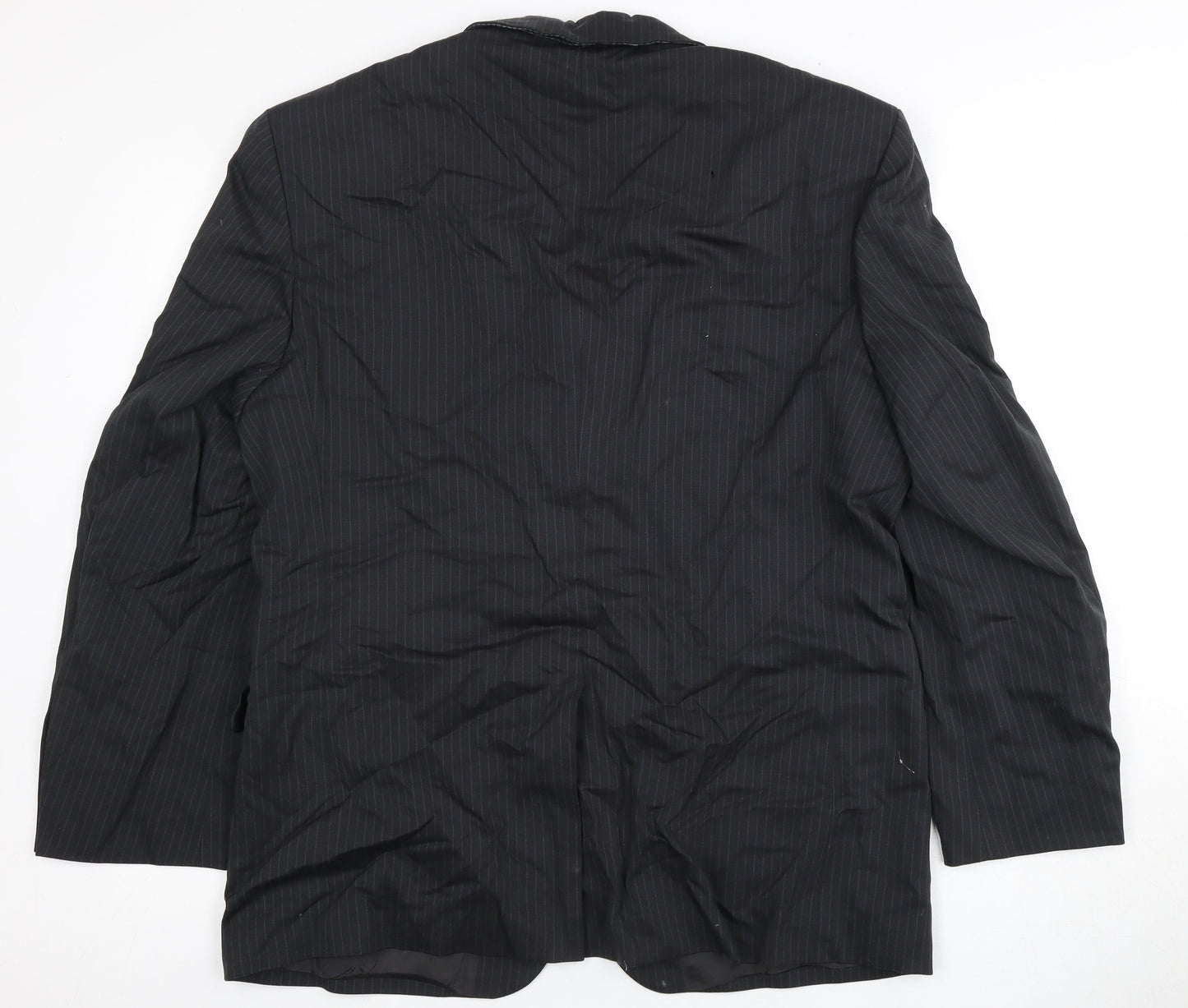 Burton Men's Black Striped Blazer - 40 Short, Formal Jacket