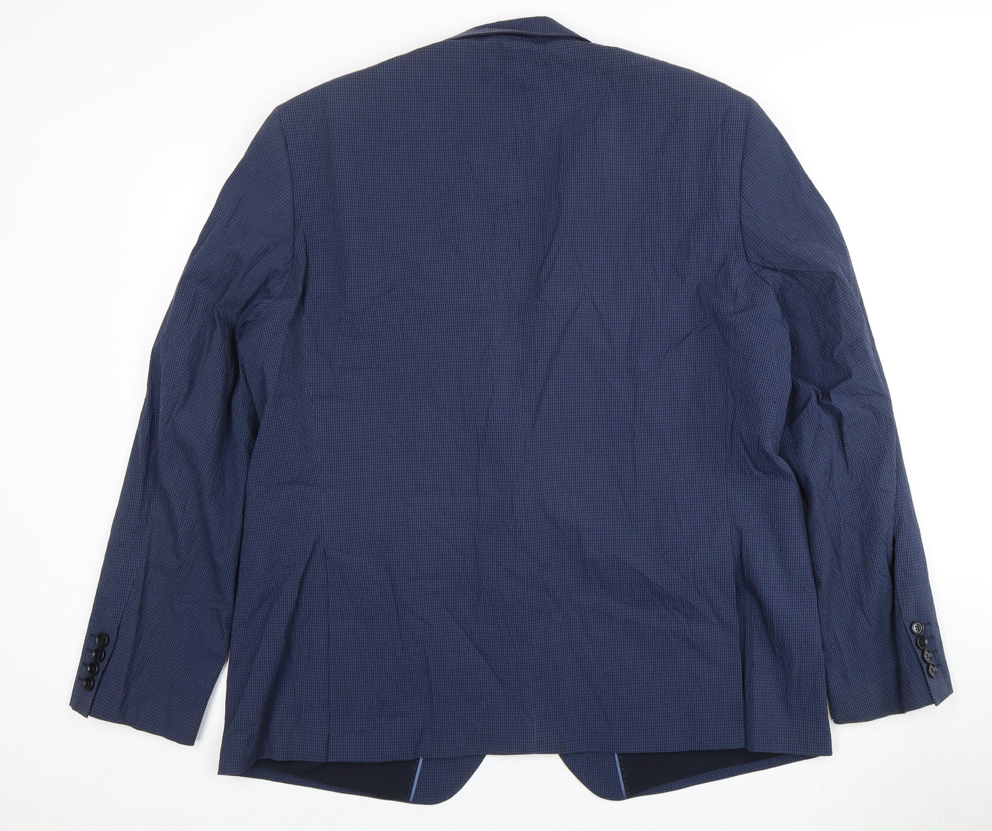 Marks and Spencer Men's Blue 38R Blazer Check Regular
