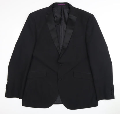 Charlton Gray Men's Black Tuxedo Blazer 44L