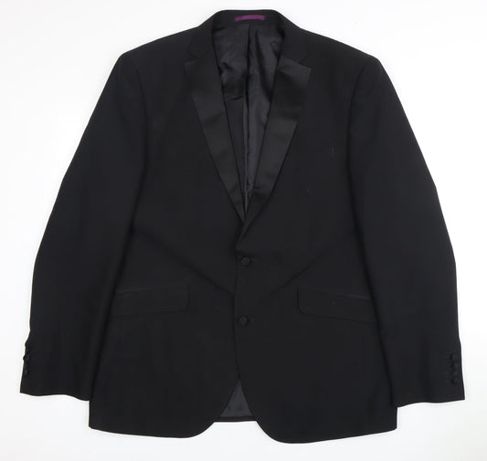 Charlton Gray Men's Black Tuxedo Blazer 44L