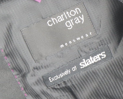Charlton Gray Men's Black Tuxedo Blazer 44L