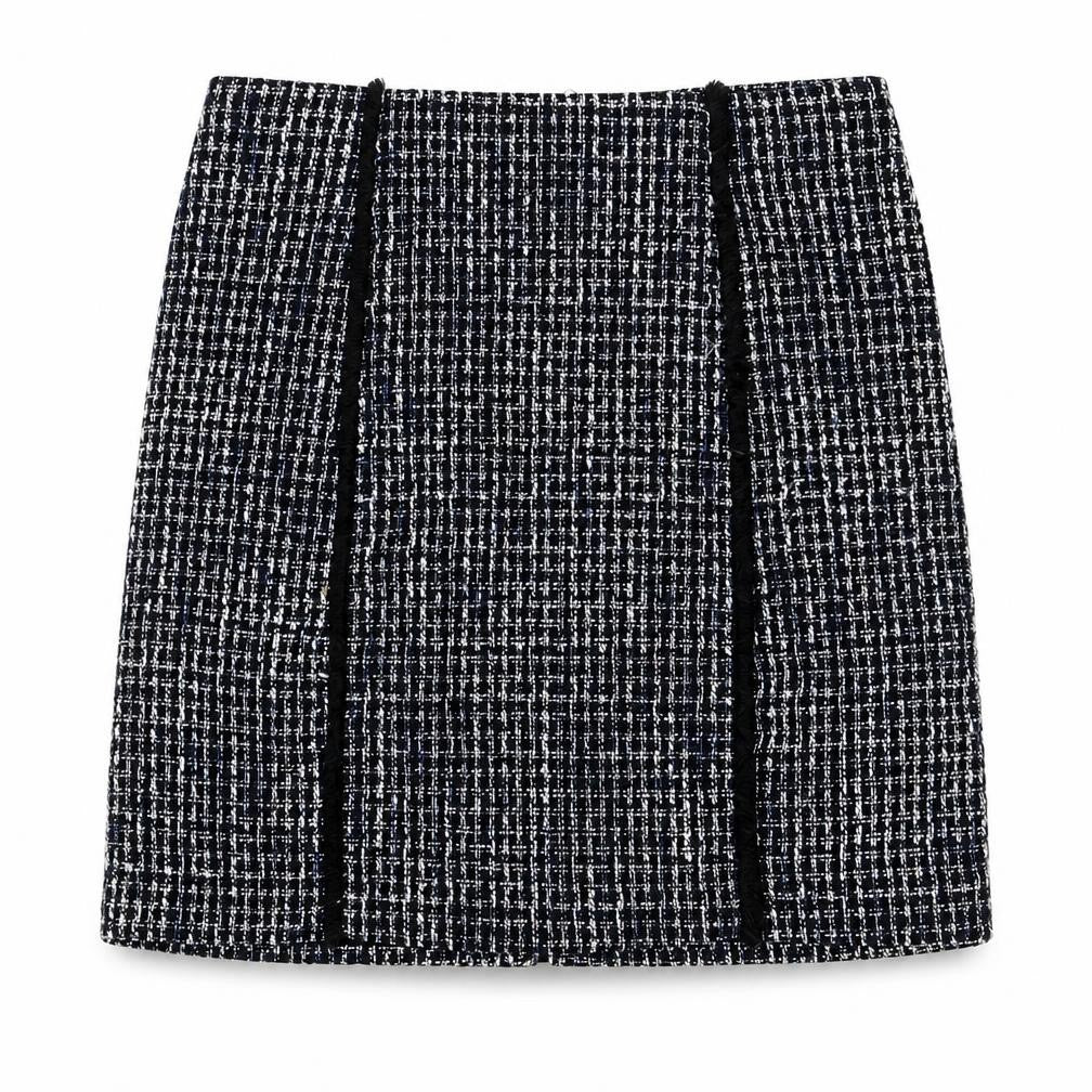 Warehouse Women's Multicoloured Check Pencil Skirt, Size 8
