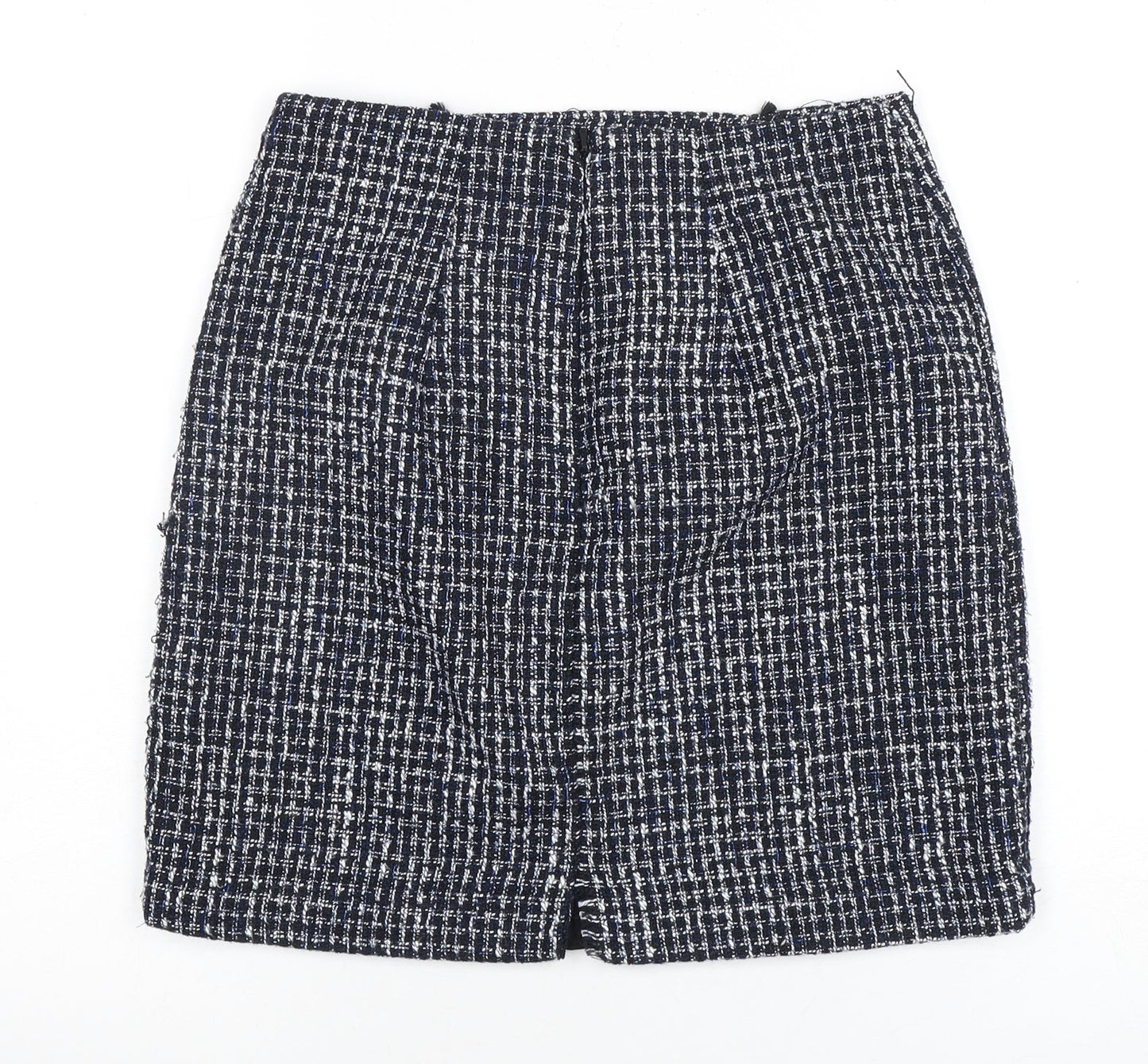 Warehouse Women's Multicoloured Check Pencil Skirt, Size 8