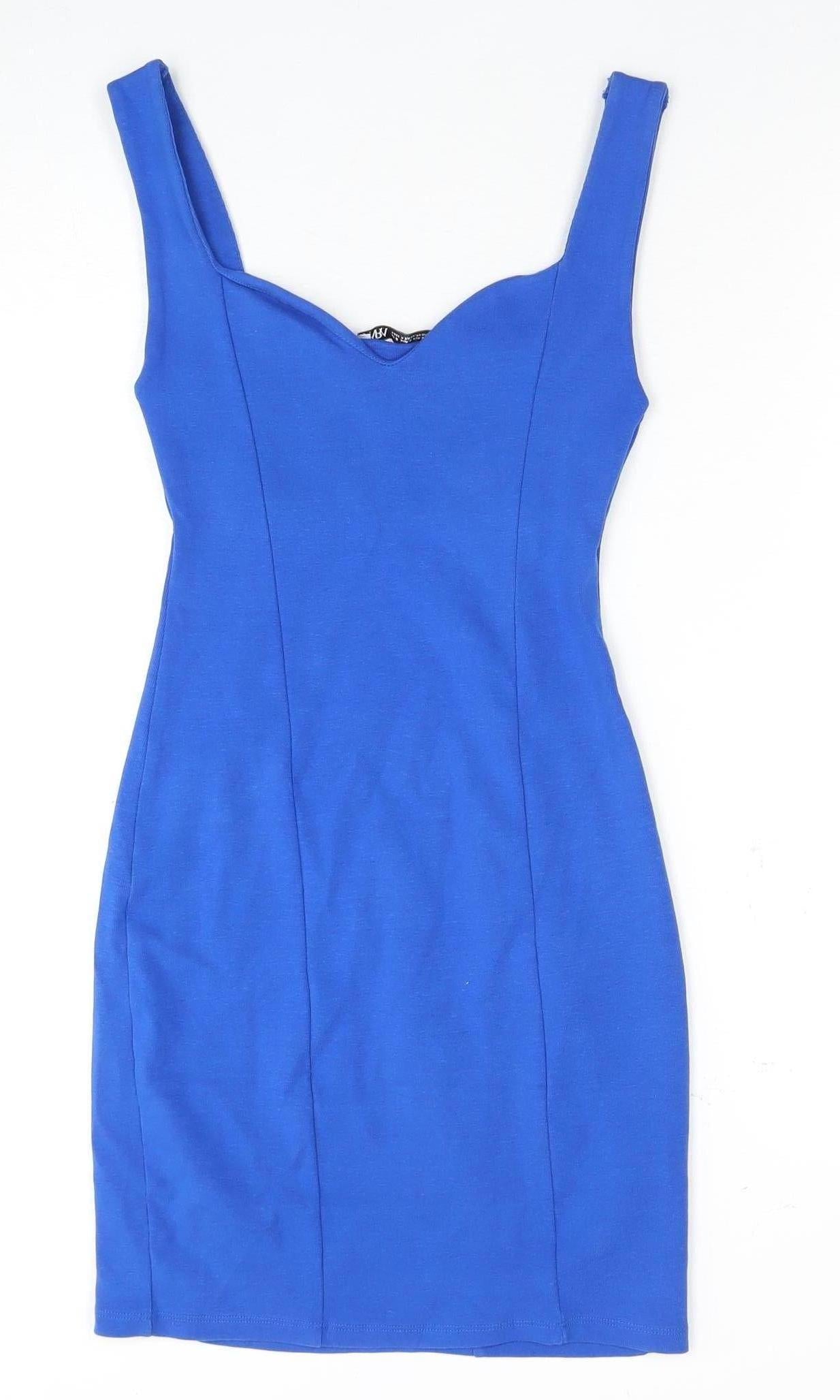 Zara Women’s Blue Midi Sheath Dress S Summer