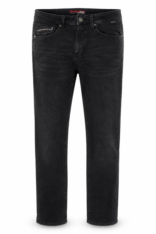 Mavi Men's Black Straight Jeans, 30/30, Comfort Fit