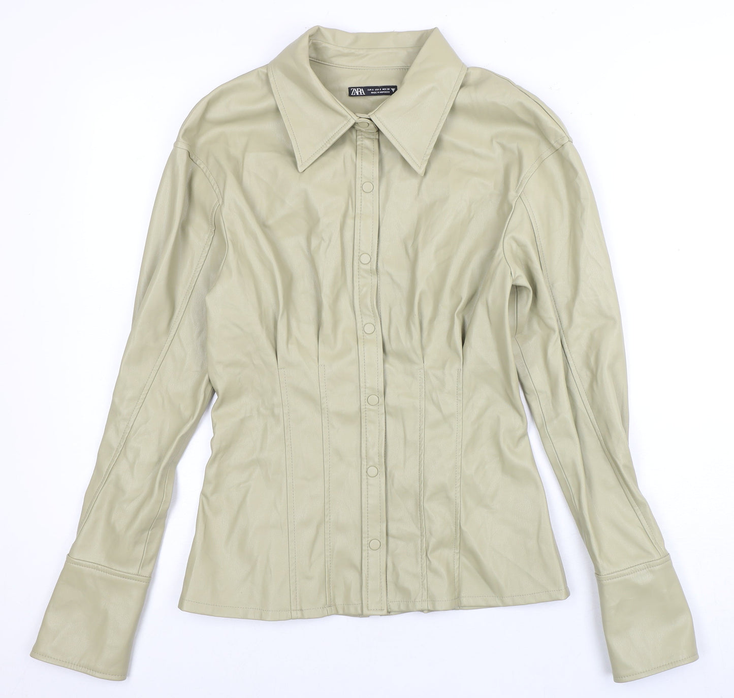 Zara Women's Beige Jacket, Size S, Button Up
