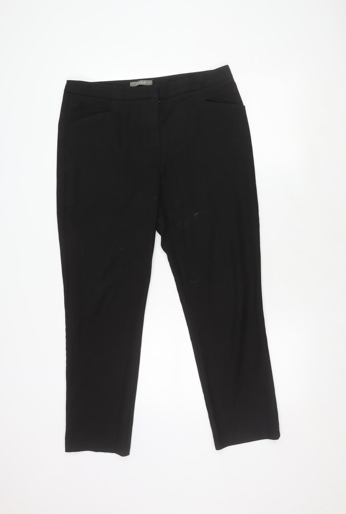 Oasis Black Women's Trousers Size 14