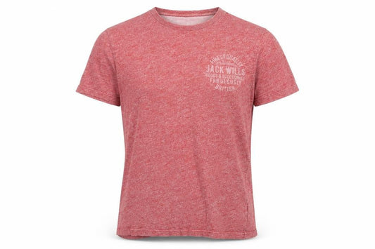 Jack Wills Men's Red Crew Neck T-Shirt, Size S