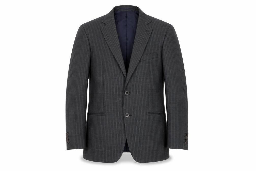 Marks & Spencer Men's Grey Striped Blazer 38S