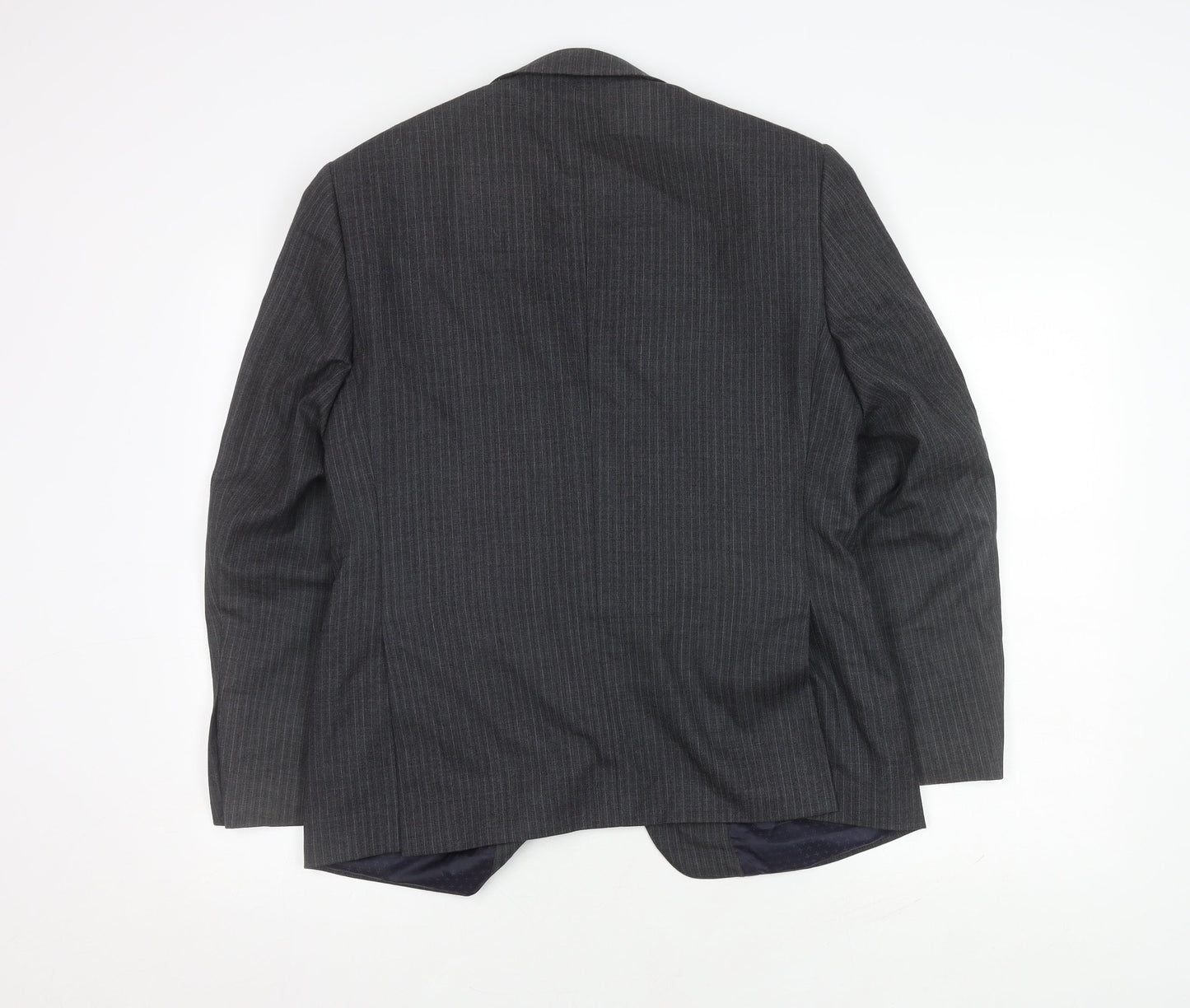 Marks and Spencer Men's Grey Striped Blazer 38S
