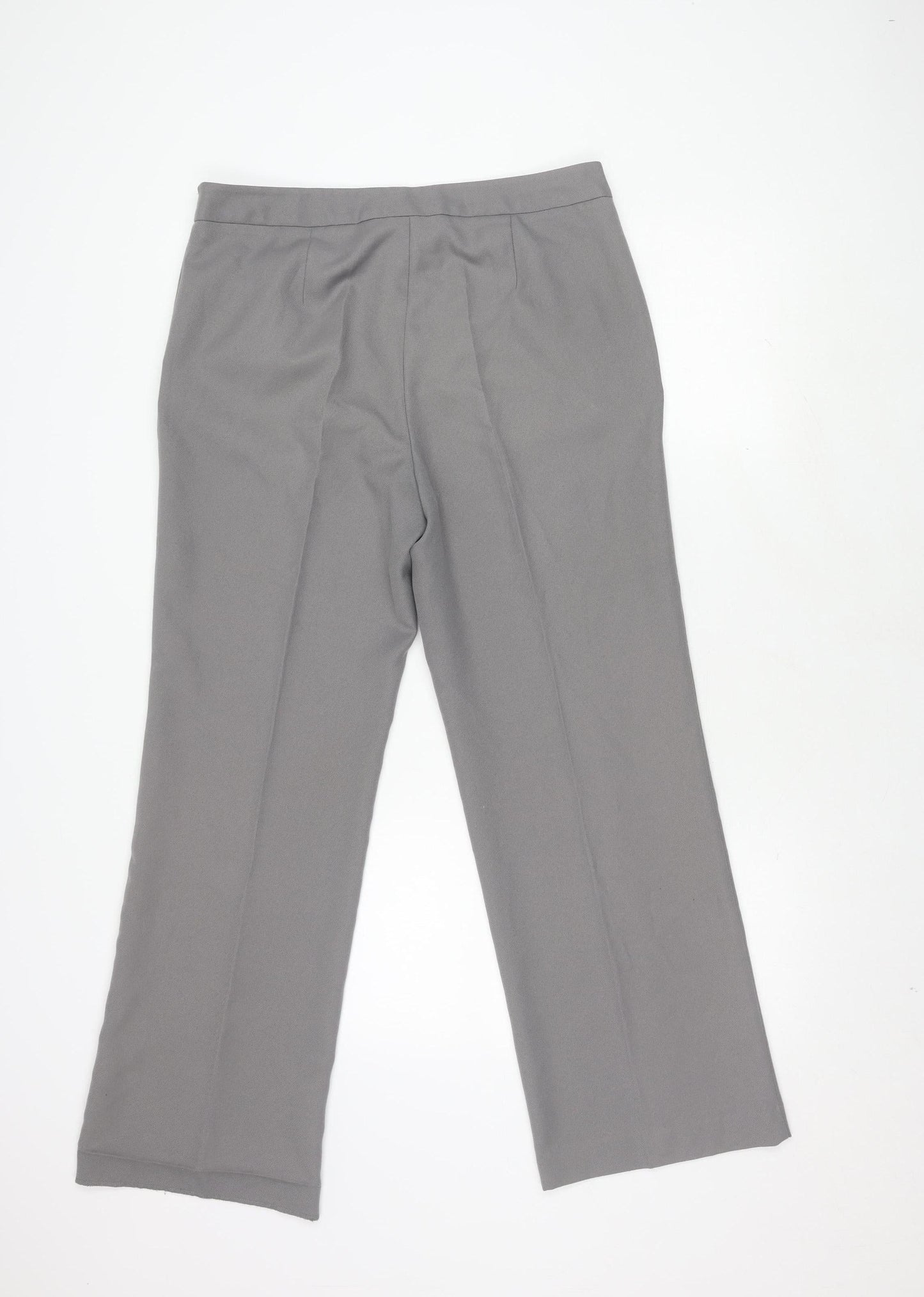Isle Grey Women's Straight Leg Trousers Size 14