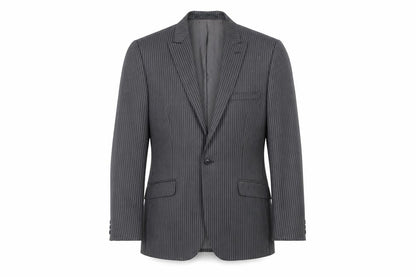 Fellini Tailored Men's Grey Striped Suit Jacket 40R