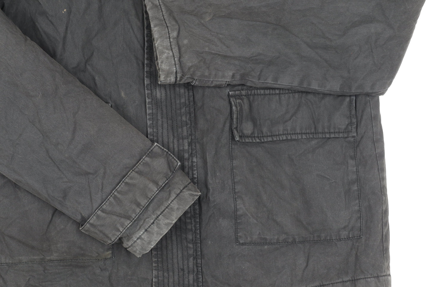 Topman Men's XS Black Hooded Jacket, Winter Casual