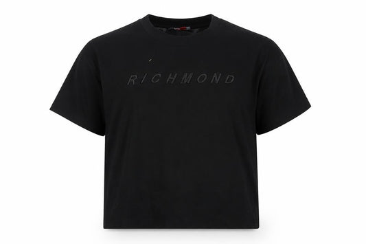Richmond Womens Sport Black Basic T-Shirt, M, Short Sleeve