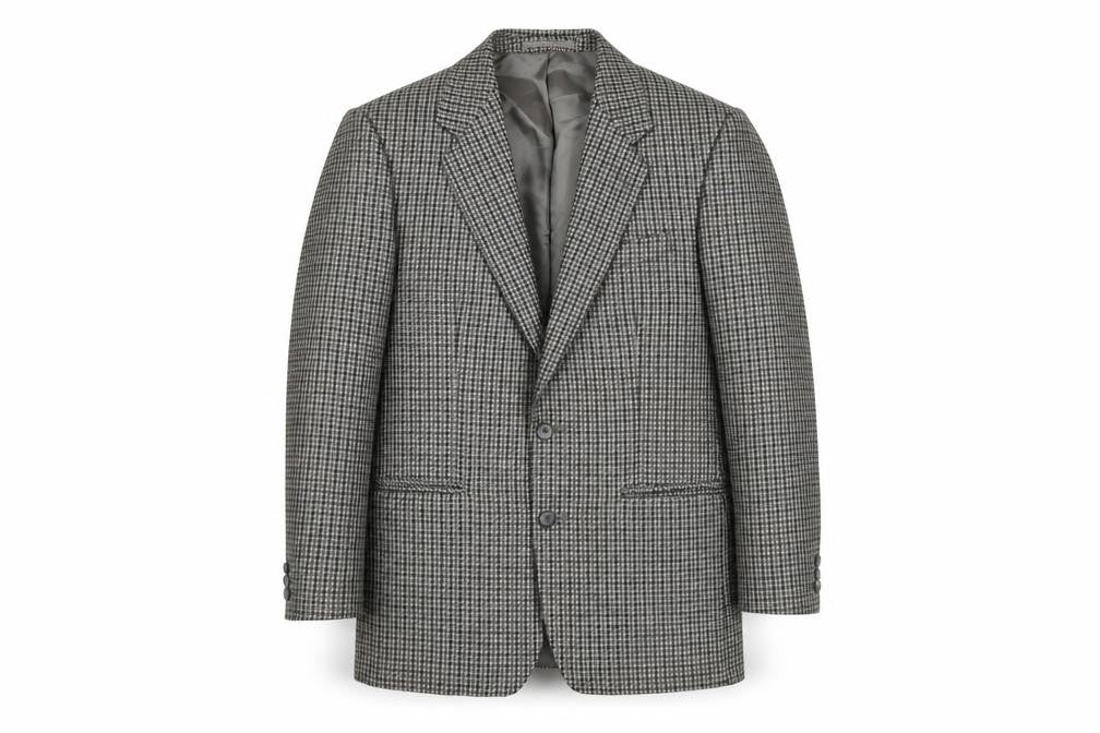 St Michael Men's Black/White Check Blazer, 40R, Formal
