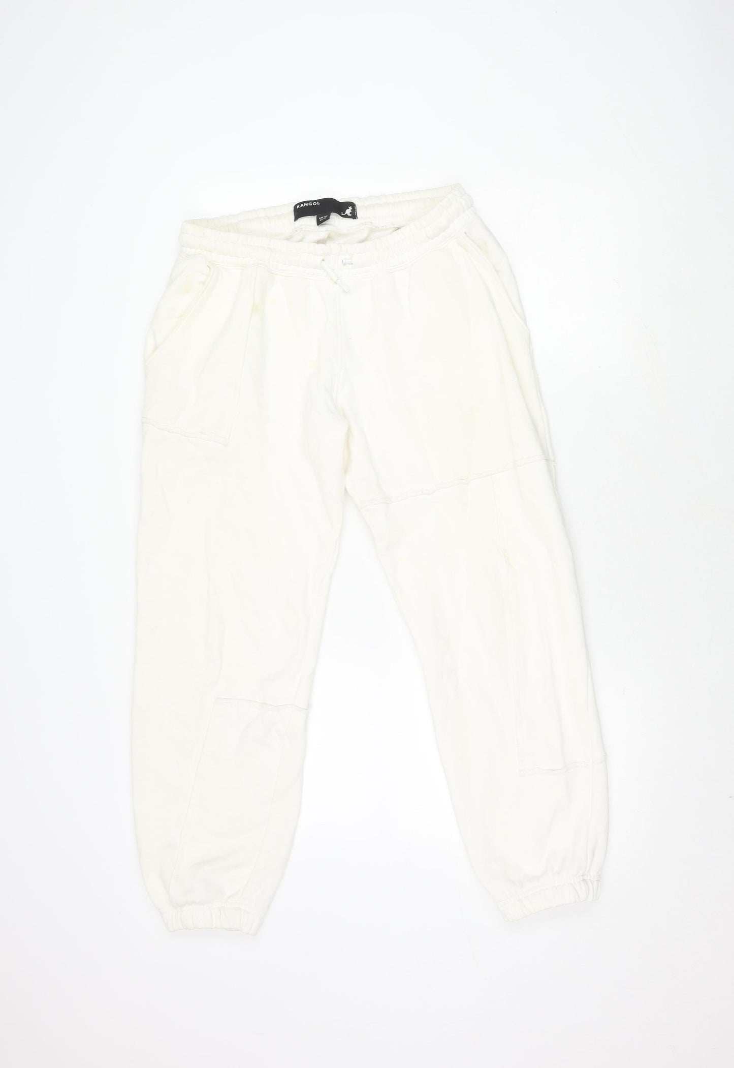 Kangol Women's White Jogger Trousers, Size 10