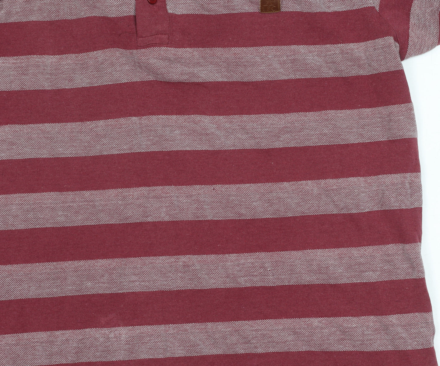 LFC Men's Red Striped Polo Shirt M