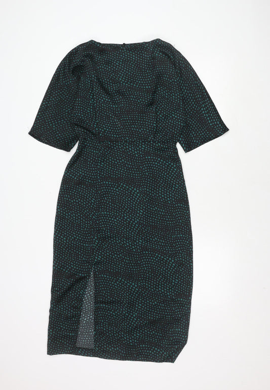 Warehouse Black Polyester Dress Size 6 Women's