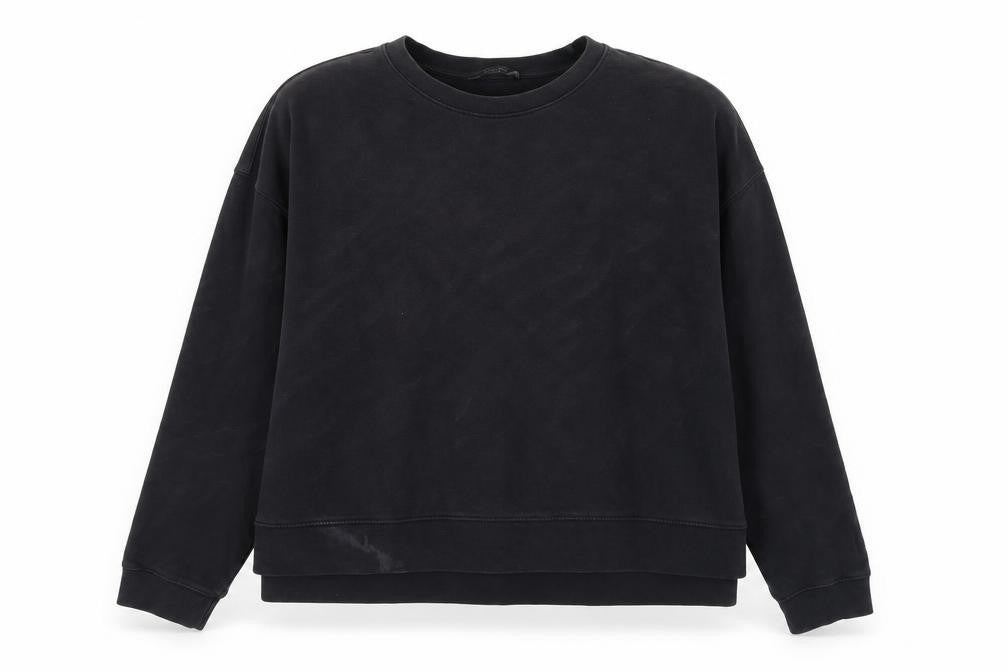 ALLSAINTS Unisex Black Cotton Pullover Sweatshirt Size M