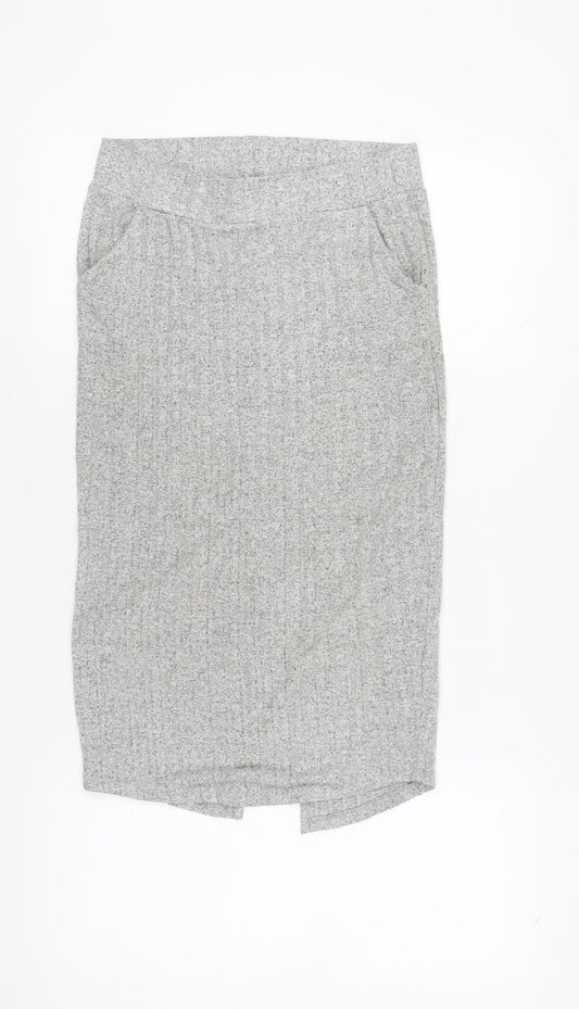River Island Women's Grey Pencil Skirt Size 12