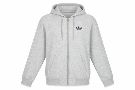 Adidas Womens Grey Full Zip Hoodie XS - New