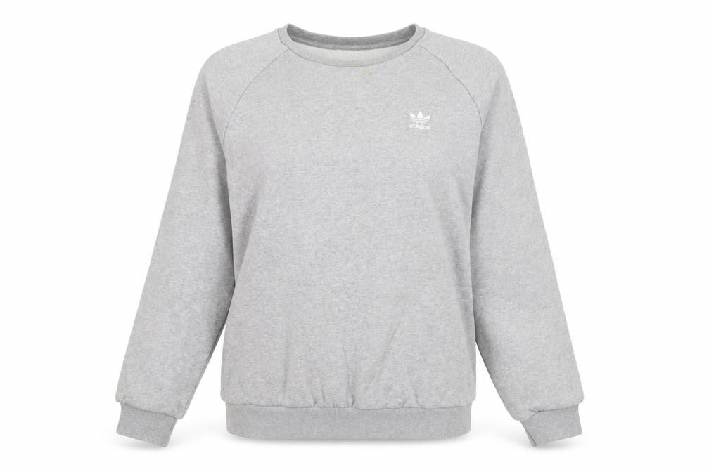 Adidas Unisex Grey Pullover Sweatshirt L Logo Casual
