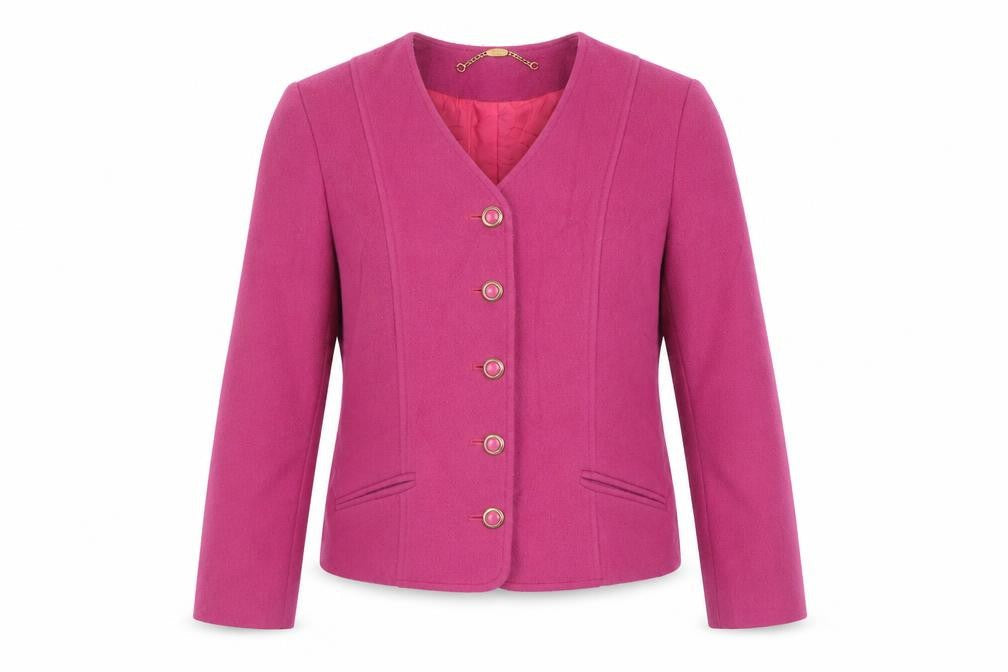 Viyella Women's Pink Regular Blazer UK 10, Five-Button