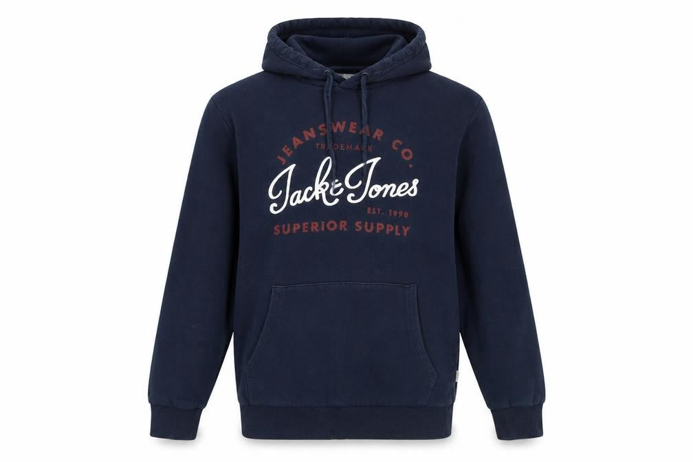Jack & Jones Men's Blue Pullover Hoodie M