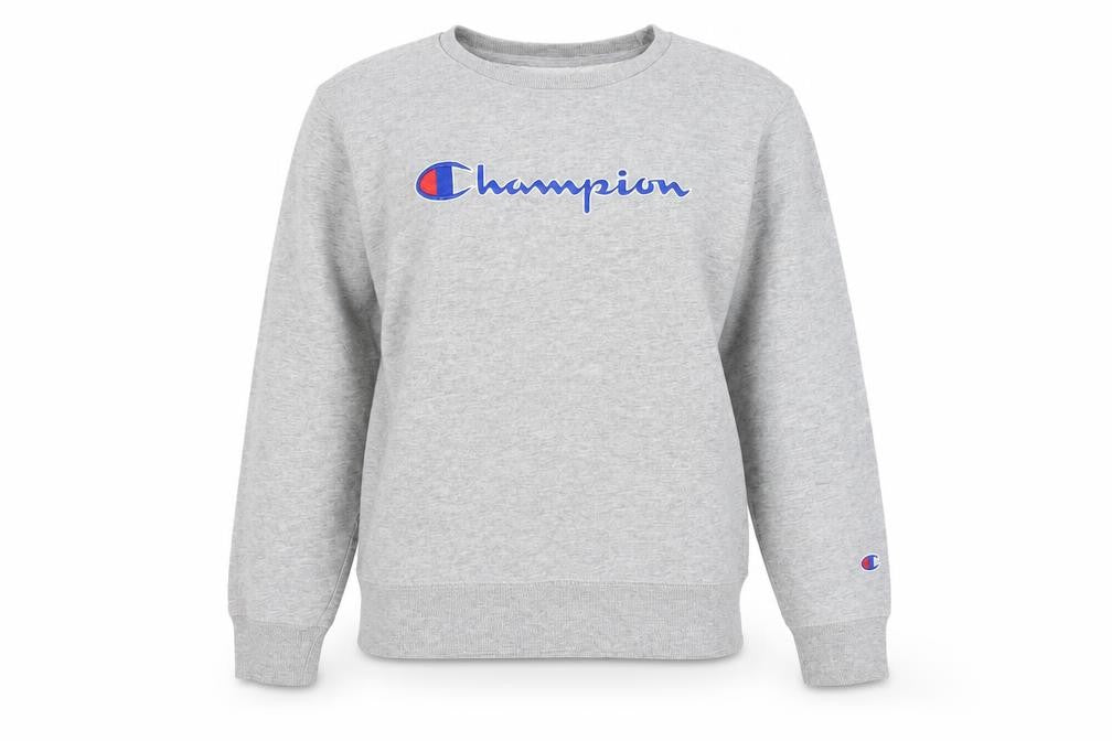 Champion Unisex Grey Crew Neck Sweatshirt L