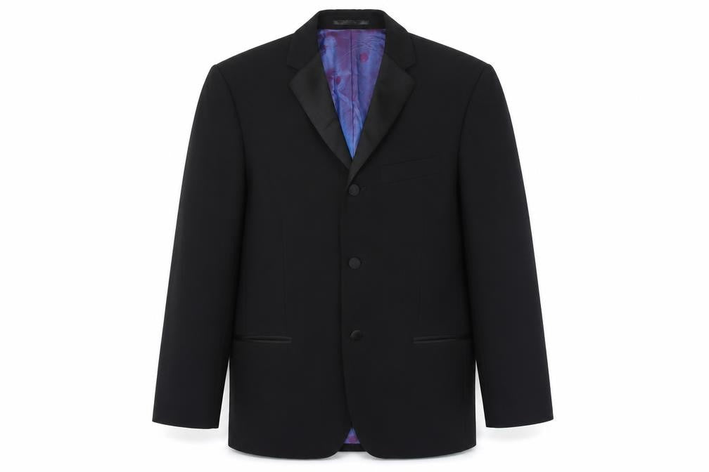 Daniel Hechter Men's Black Tuxedo Blazer 38 Short Wool