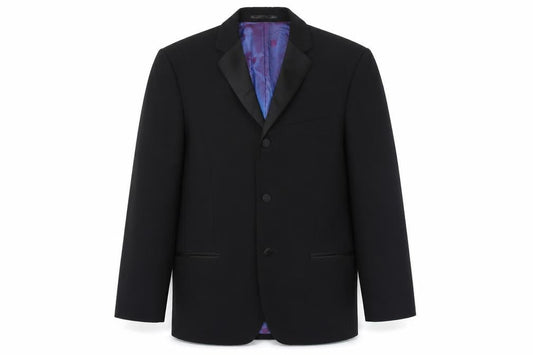 Daniel Hechter Men's Black Tuxedo Blazer 38 Short Wool