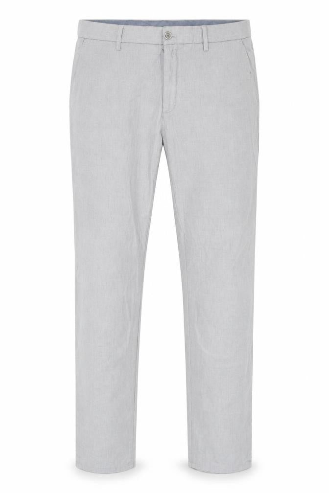Massimo Dutti Men's Grey Slim Fit Trousers - Medium