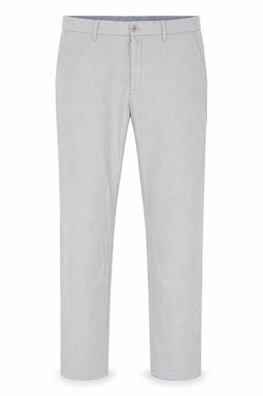 Massimo Dutti Men's Grey Slim Fit Trousers - Medium
